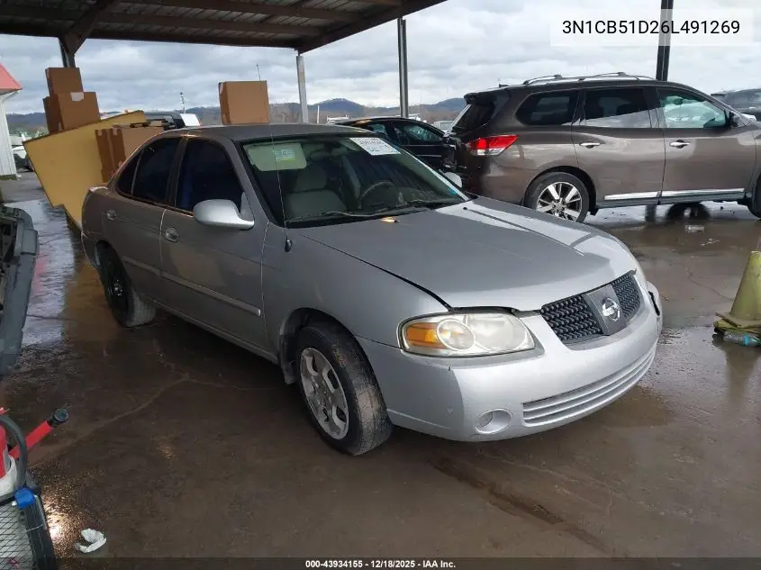 3N1CB51D26L491269 2006 Nissan Sentra 1.8S