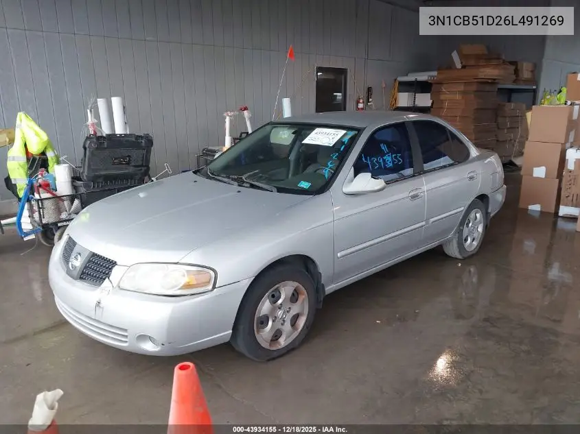 3N1CB51D26L491269 2006 Nissan Sentra 1.8S