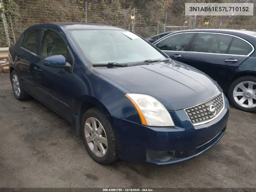3N1AB61E57L710152 2007 Nissan Sentra 2.0S