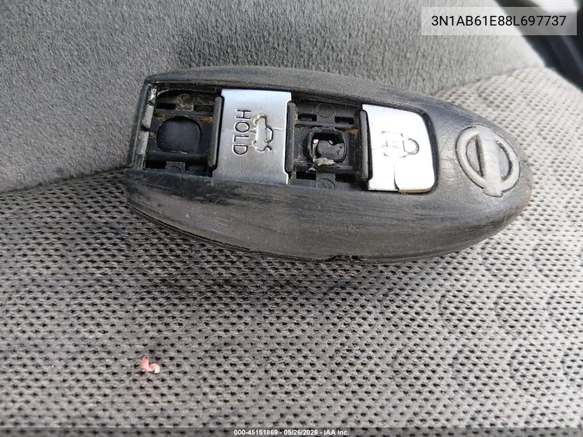 2008 Nissan Sentra 2.0S VIN: 3N1AB61E88L697737 Lot: 45151869