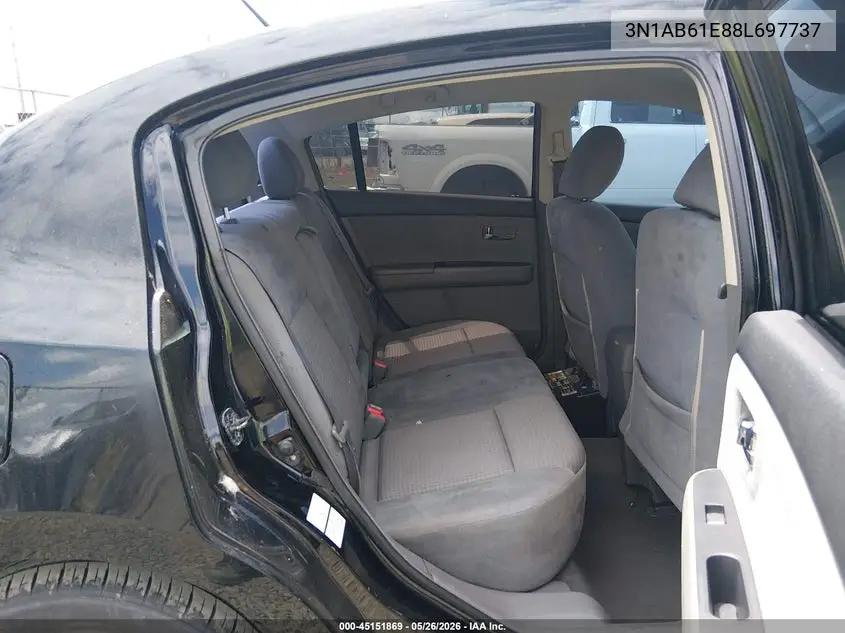 2008 Nissan Sentra 2.0S VIN: 3N1AB61E88L697737 Lot: 45151869