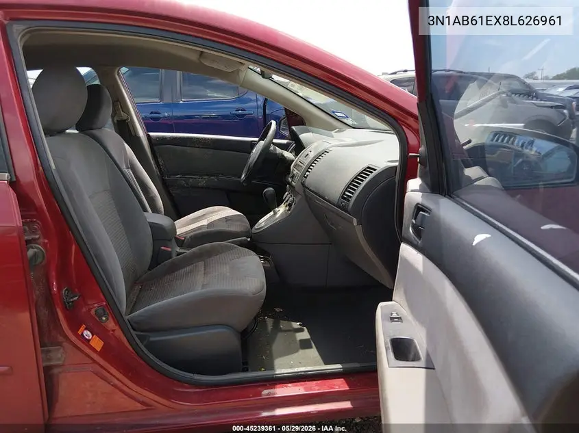 2008 Nissan Sentra 2.0 VIN: 3N1AB61EX8L626961 Lot: 45239361