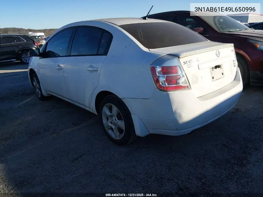 2009 Nissan Sentra 2.0S VIN: 3N1AB61E49L650996 Lot: 44047474