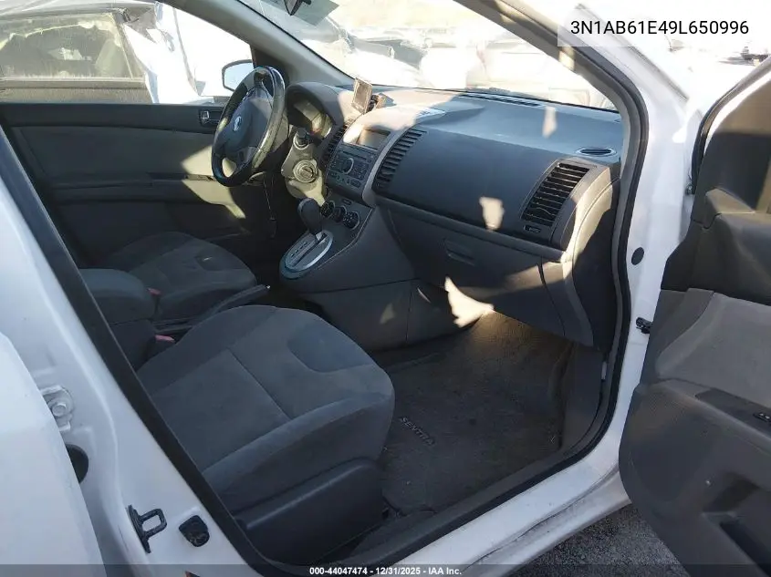2009 Nissan Sentra 2.0S VIN: 3N1AB61E49L650996 Lot: 44047474