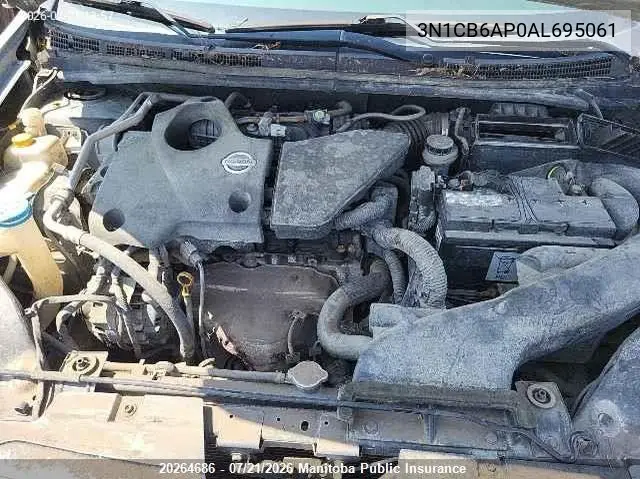 2010 Nissan Sentra Se-R Spec V VIN: 3N1CB6AP0AL695061 Lot: 20264686