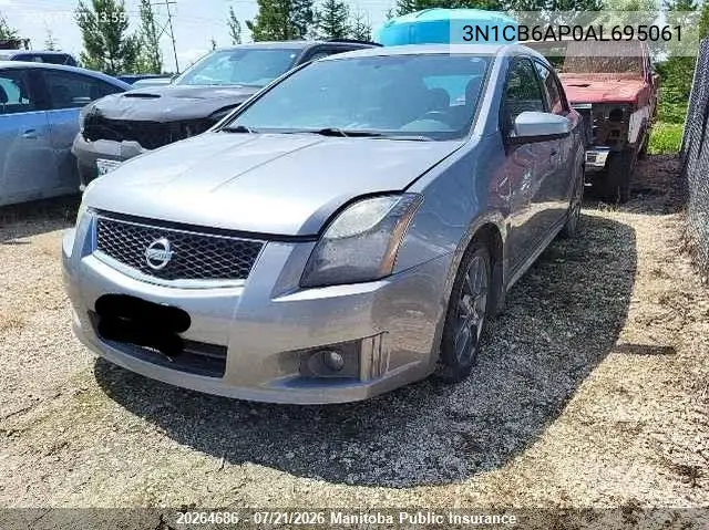 2010 Nissan Sentra Se-R Spec V VIN: 3N1CB6AP0AL695061 Lot: 20264686