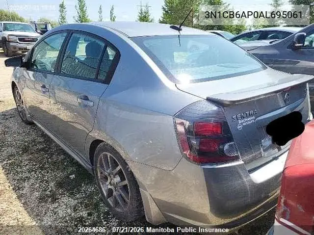 2010 Nissan Sentra Se-R Spec V VIN: 3N1CB6AP0AL695061 Lot: 20264686