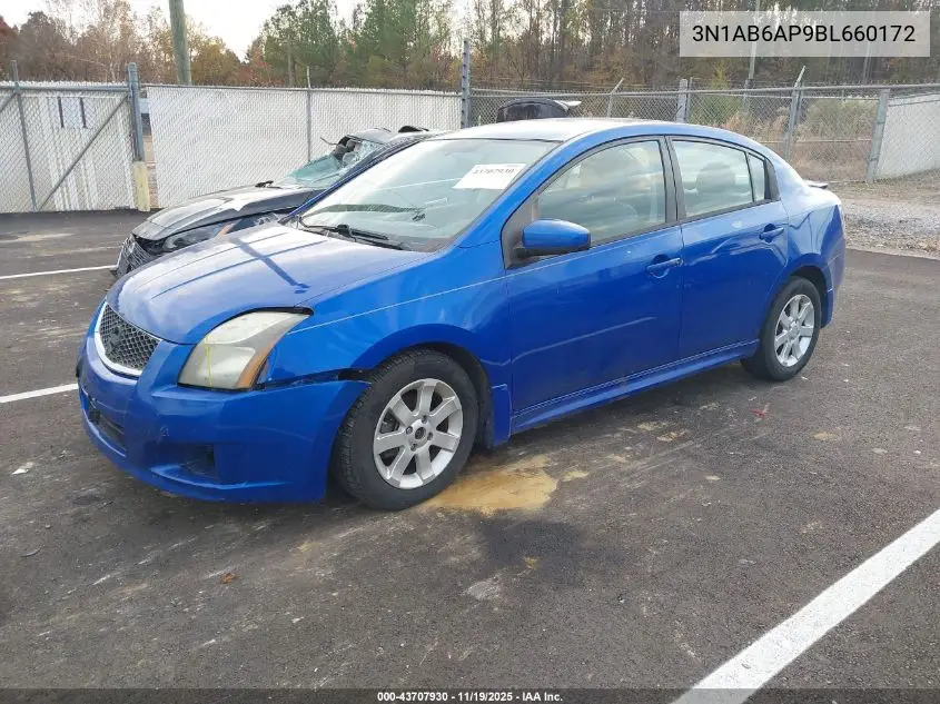 3N1AB6AP9BL660172 2011 Nissan Sentra 2.0Sr