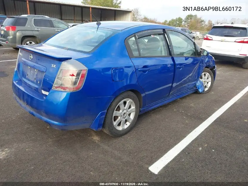 3N1AB6AP9BL660172 2011 Nissan Sentra 2.0Sr