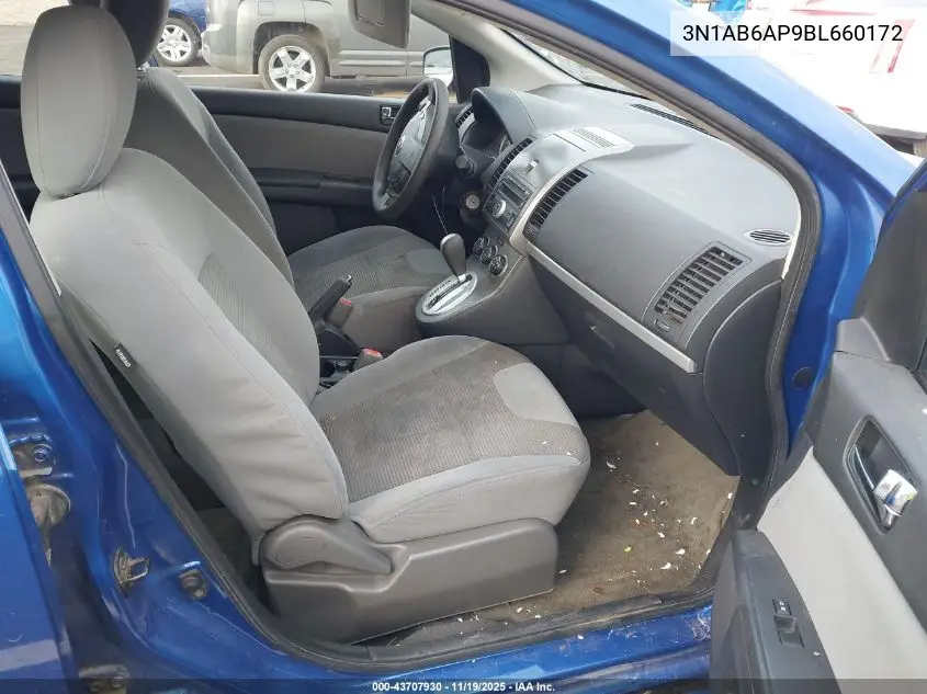 3N1AB6AP9BL660172 2011 Nissan Sentra 2.0Sr