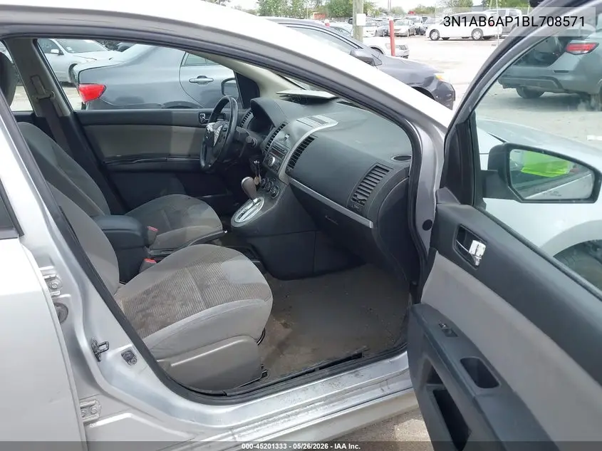 2011 Nissan Sentra 2.0Sr VIN: 3N1AB6AP1BL708571 Lot: 45201333