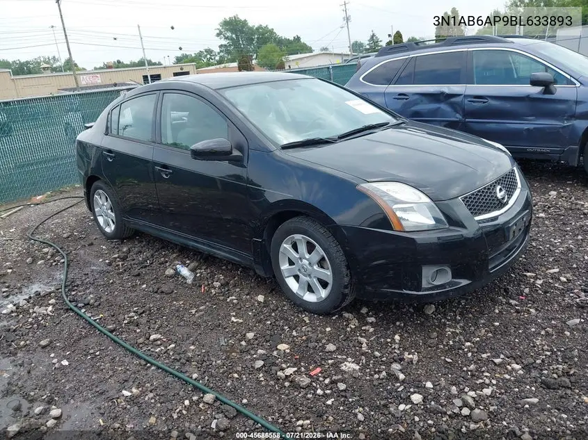 2011 Nissan Sentra 2.0Sr VIN: 3N1AB6AP9BL633893 Lot: 45686558