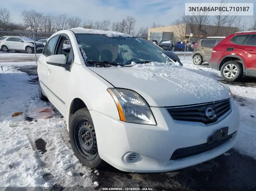 3N1AB6AP8CL710187 2012 Nissan Sentra 2.0 S