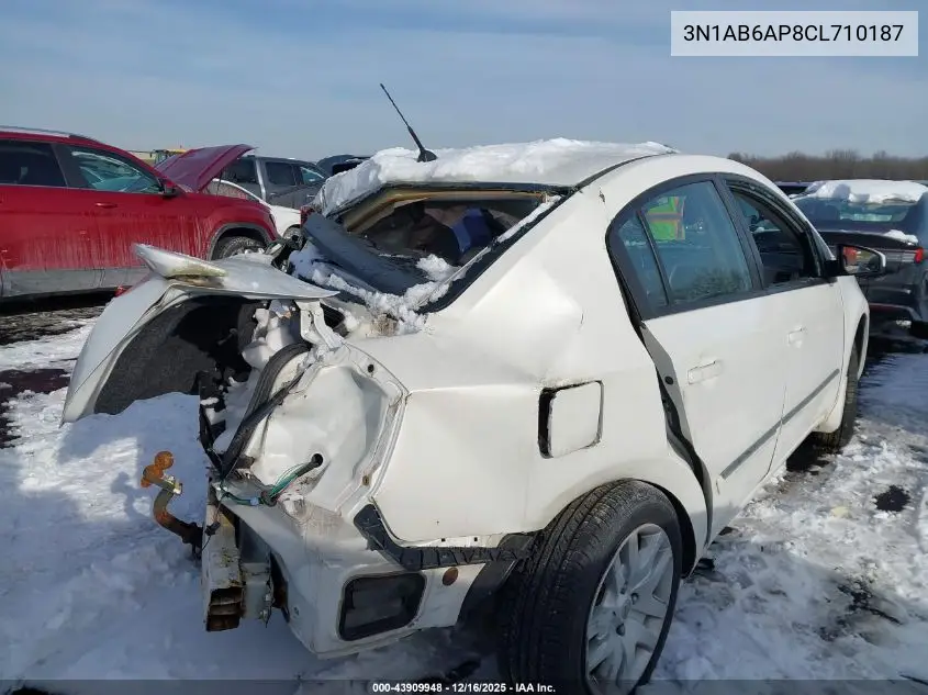 3N1AB6AP8CL710187 2012 Nissan Sentra 2.0 S