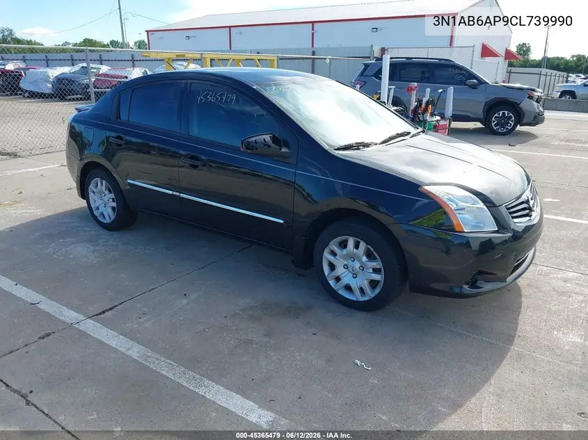 2012 Nissan Sentra 2.0 S VIN: 3N1AB6AP9CL739990 Lot: 45365479