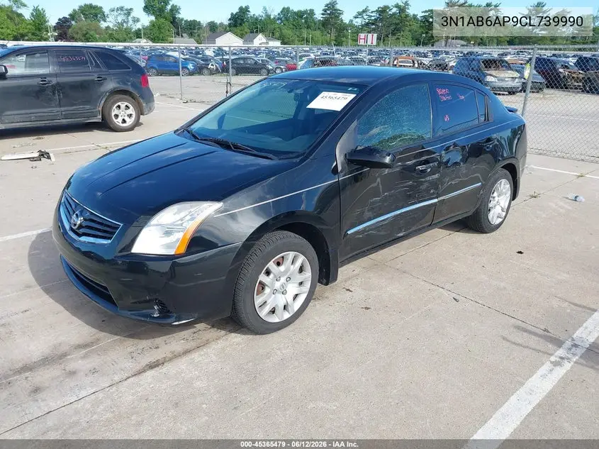 2012 Nissan Sentra 2.0 S VIN: 3N1AB6AP9CL739990 Lot: 45365479