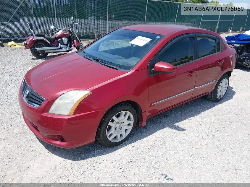 2012 Nissan Sentra 2.0 S VIN: 3N1AB6APXCL776059 Lot: 45586490