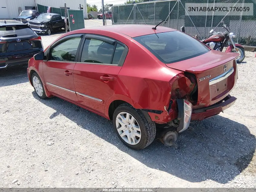 2012 Nissan Sentra 2.0 S VIN: 3N1AB6APXCL776059 Lot: 45586490