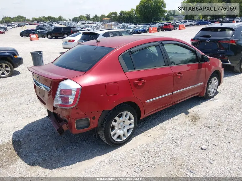 2012 Nissan Sentra 2.0 S VIN: 3N1AB6APXCL776059 Lot: 45586490