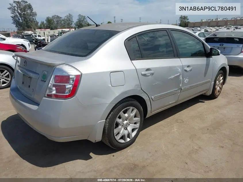 2012 Nissan Sentra 2.0 S VIN: 3N1AB6AP9CL780491 Lot: 45687074