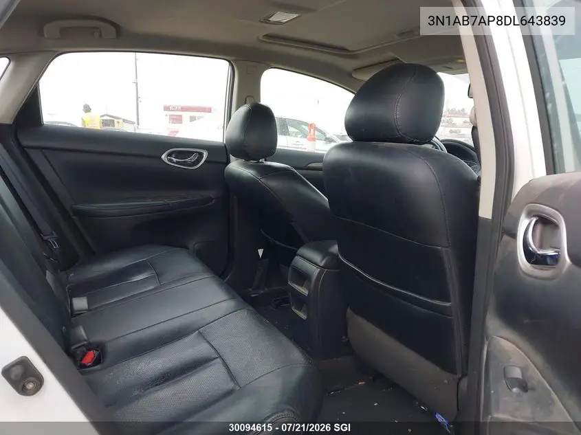 2013 Nissan Sentra S/Sv/Sr/Sl VIN: 3N1AB7AP8DL643839 Lot: 30094615