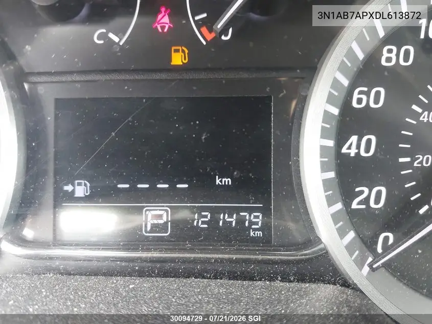 2013 Nissan Sentra S/Sv/Sr/Sl VIN: 3N1AB7APXDL613872 Lot: 30094729
