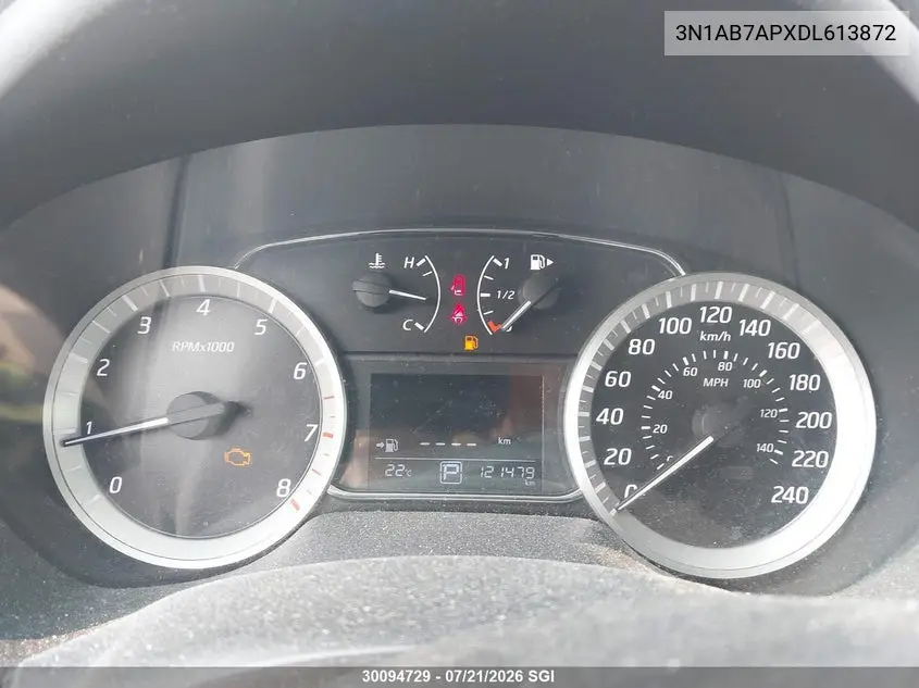 2013 Nissan Sentra S/Sv/Sr/Sl VIN: 3N1AB7APXDL613872 Lot: 30094729