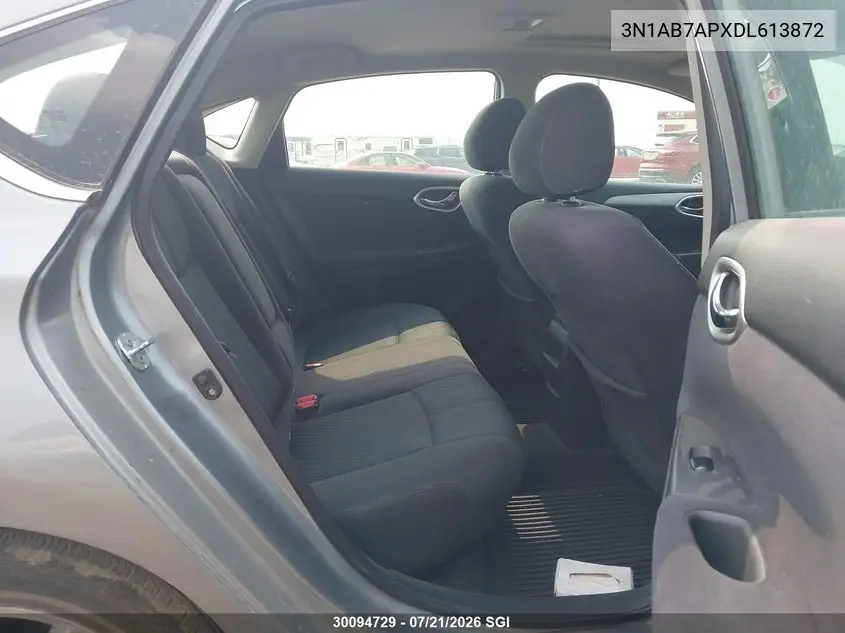 2013 Nissan Sentra S/Sv/Sr/Sl VIN: 3N1AB7APXDL613872 Lot: 30094729