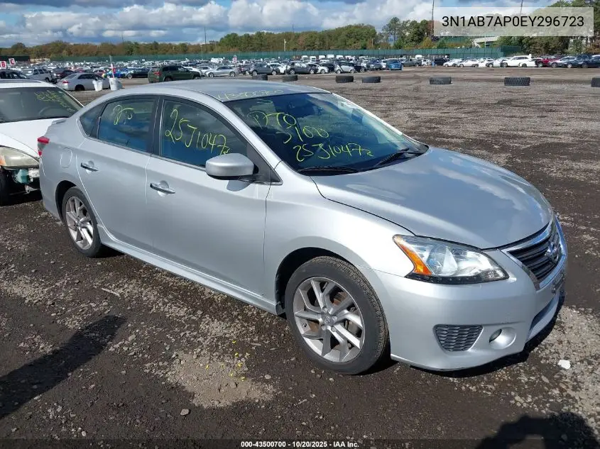 3N1AB7AP0EY296723 2014 Nissan Sentra Sr