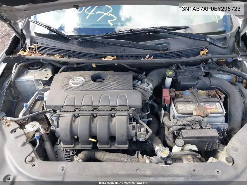 3N1AB7AP0EY296723 2014 Nissan Sentra Sr