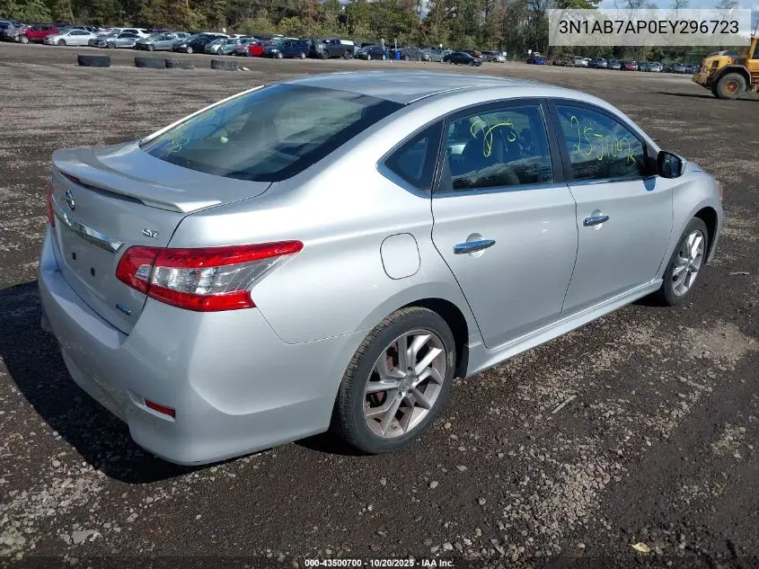 3N1AB7AP0EY296723 2014 Nissan Sentra Sr