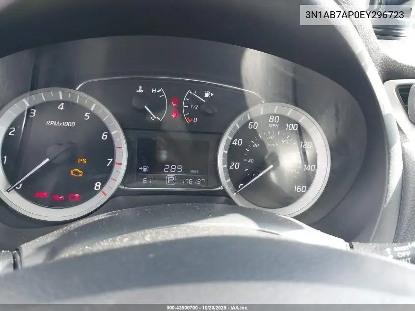 3N1AB7AP0EY296723 2014 Nissan Sentra Sr