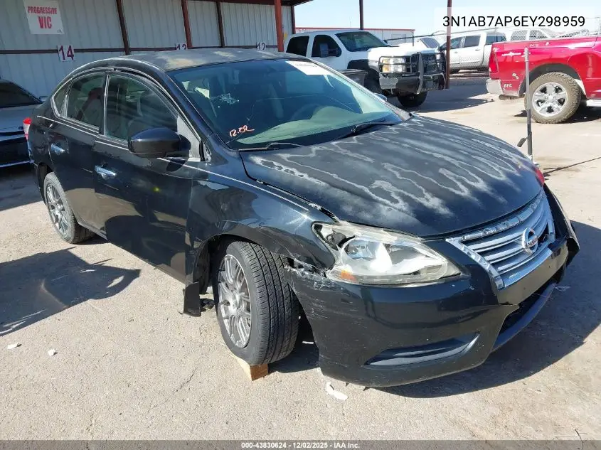 3N1AB7AP6EY298959 2014 Nissan Sentra Sv