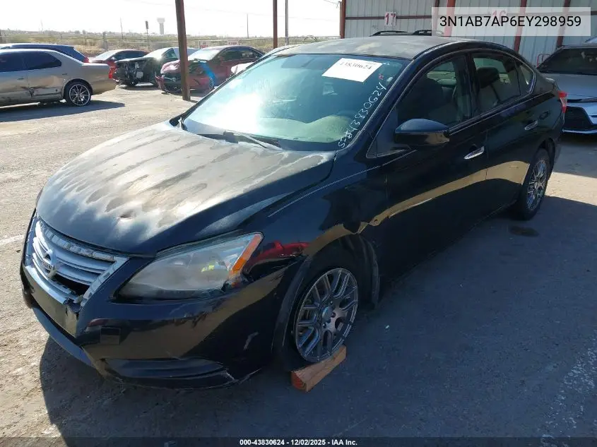 3N1AB7AP6EY298959 2014 Nissan Sentra Sv