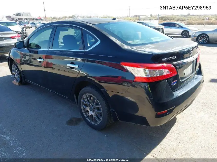 3N1AB7AP6EY298959 2014 Nissan Sentra Sv