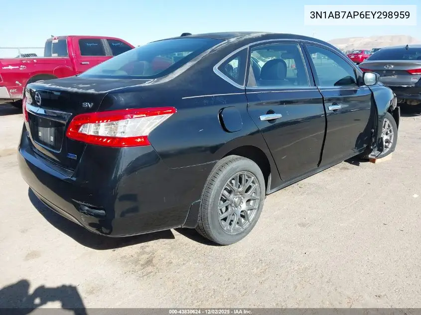 3N1AB7AP6EY298959 2014 Nissan Sentra Sv
