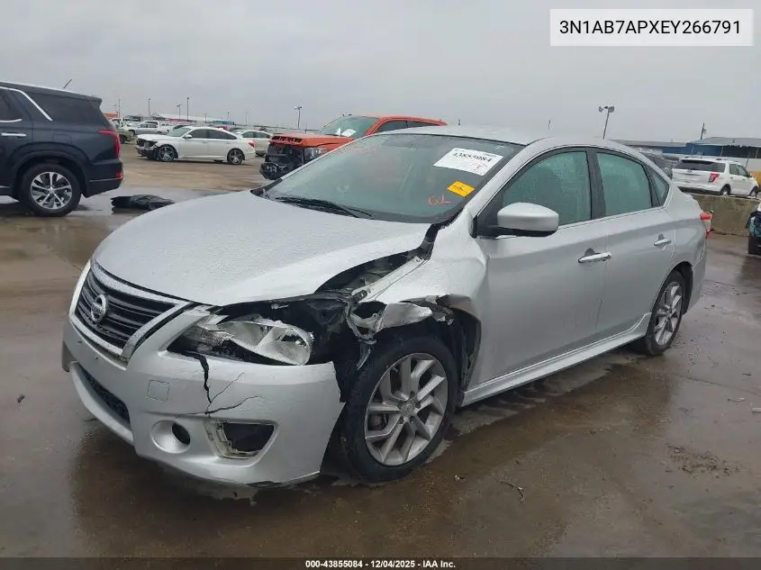 3N1AB7APXEY266791 2014 Nissan Sentra Sr