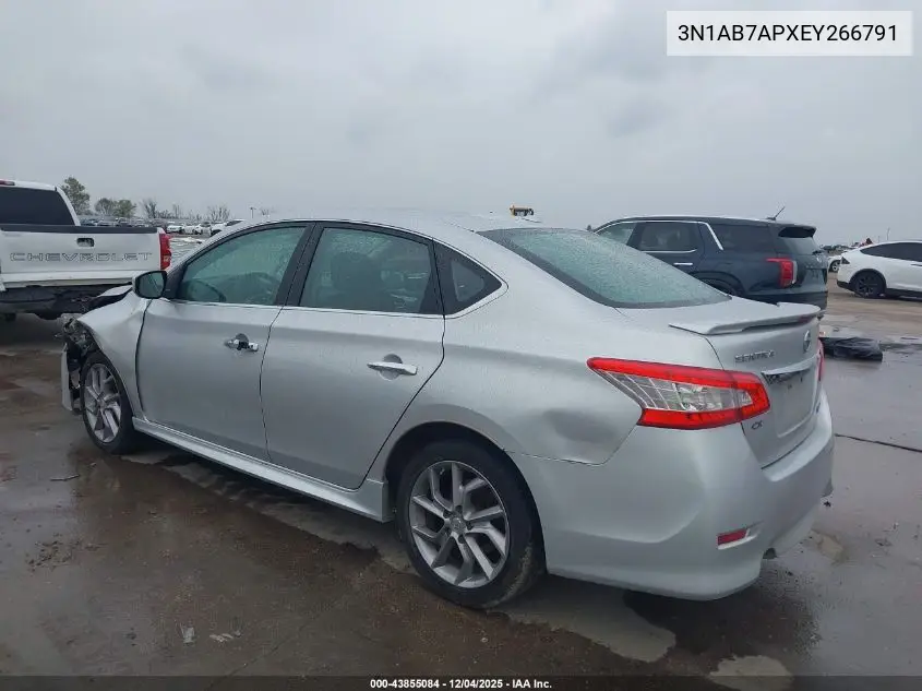 3N1AB7APXEY266791 2014 Nissan Sentra Sr