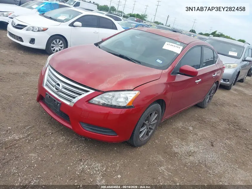 2014 Nissan Sentra S VIN: 3N1AB7AP3EY282458 Lot: 45404504