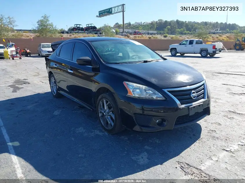 2014 Nissan Sentra Sr VIN: 3N1AB7AP8EY327393 Lot: 45543543