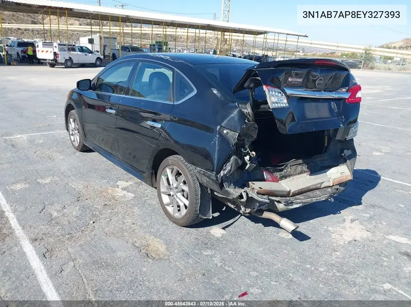 2014 Nissan Sentra Sr VIN: 3N1AB7AP8EY327393 Lot: 45543543