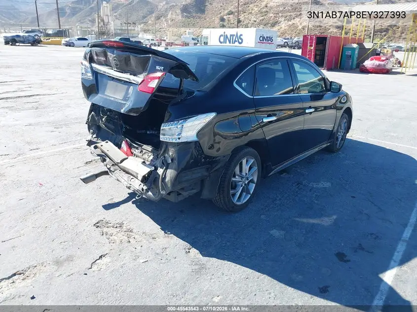 2014 Nissan Sentra Sr VIN: 3N1AB7AP8EY327393 Lot: 45543543