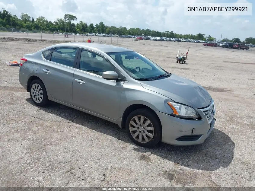 2014 Nissan Sentra Sv VIN: 3N1AB7AP8EY299921 Lot: 45687692