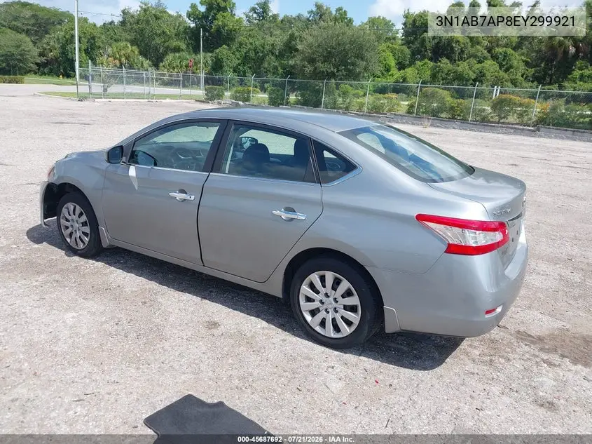 2014 Nissan Sentra Sv VIN: 3N1AB7AP8EY299921 Lot: 45687692