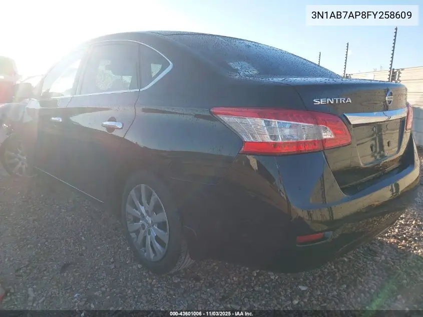 3N1AB7AP8FY258609 2015 Nissan Sentra S