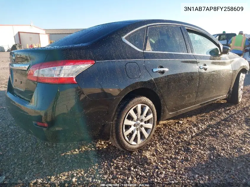 3N1AB7AP8FY258609 2015 Nissan Sentra S