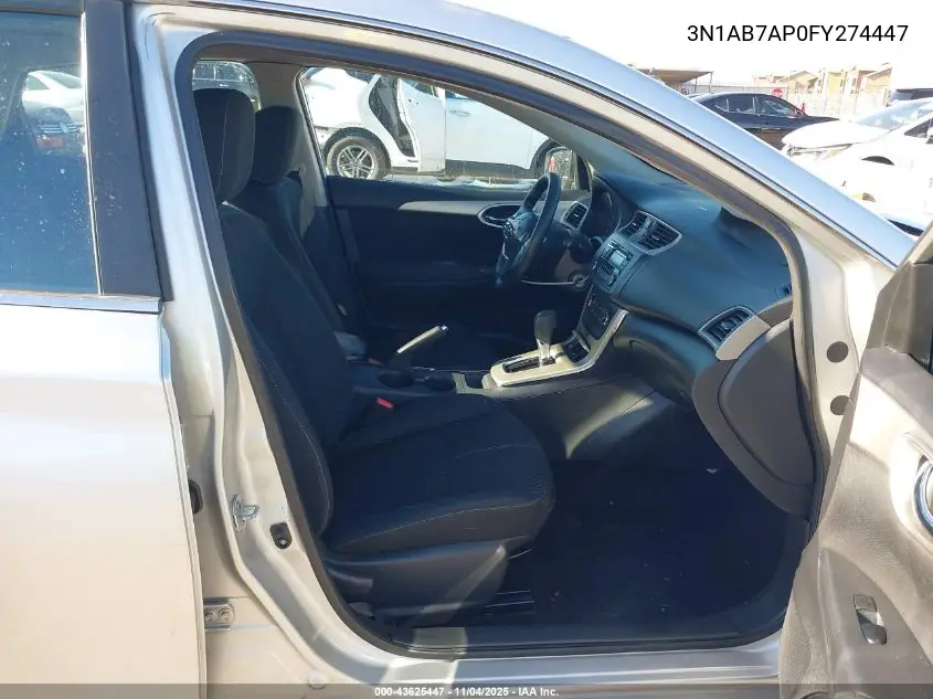 3N1AB7AP0FY274447 2015 Nissan Sentra S