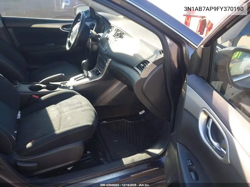 3N1AB7AP9FY370190 2015 Nissan Sentra Sv