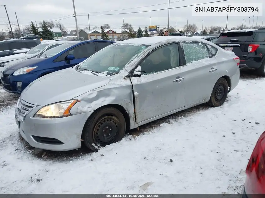 3N1AB7AP3FY303794 2015 Nissan Sentra Sv