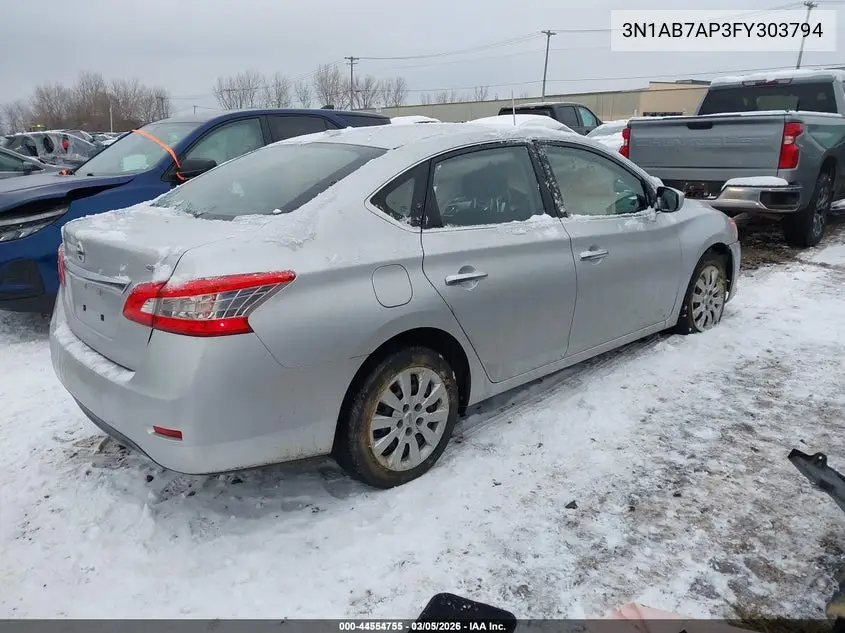 3N1AB7AP3FY303794 2015 Nissan Sentra Sv